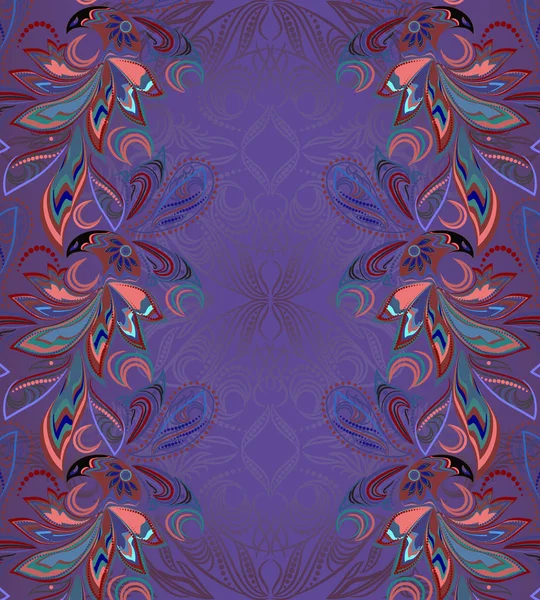 Çizgili kartı - çiçek arka plan. Vektör vintage resim.