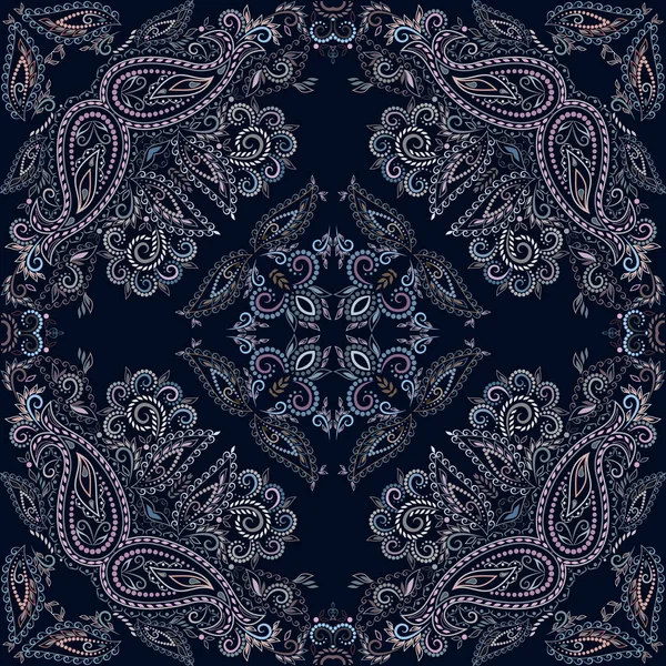 Paisley bandana - Plaza de la impresión. — Vector de stock