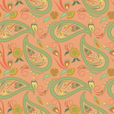 Paisley pürüzsüz desen.