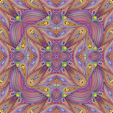 Dikişsiz mozaik Paisley deseni.