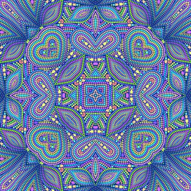 Dikişsiz mozaik Paisley deseni.