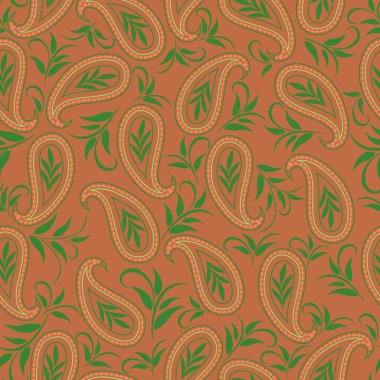 Pürüzsüz Klasik desen ile Paisley