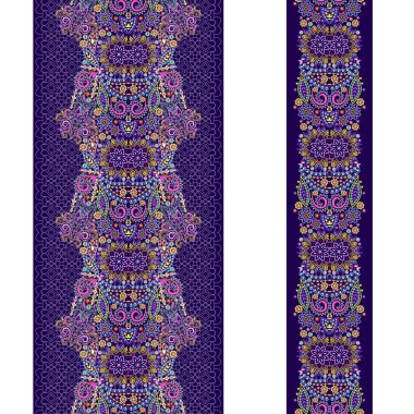 Dikey dantel sorunsuz etnik sınır - ayarla.