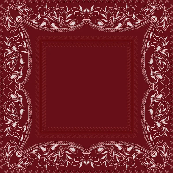 Paisley bandana-kırmızı ve beyaz desen