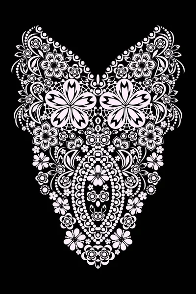 Neckline - ornamental ethnic design. — Stock Vector