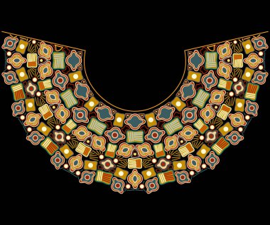 Neckline - Meksika Hint halk süsü