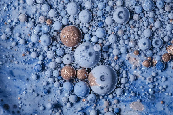 Burbujas Acrílicas Colores Diseño Tinta Abstracta Textura Mixta Fondo — Foto de Stock