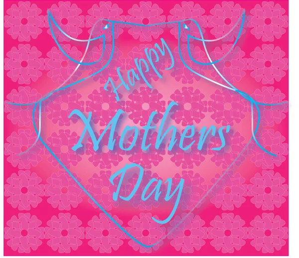 mother day, vector, glittery, finches, heart, color, pink, blue, background, design