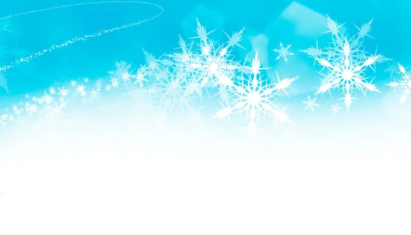 Απεικόνιση Του Ένα Μπλε Και Άσπρο Χριστουγεννιάτικη Νιφάδα Χιονιού Μοτίβο — Φωτογραφία Αρχείου