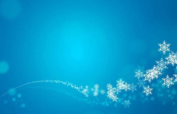 Illustration Eines Blau Weißen Weihnachtsschneeflockenmusters Strukturierter Abstrakter Hintergrund — Stockfoto
