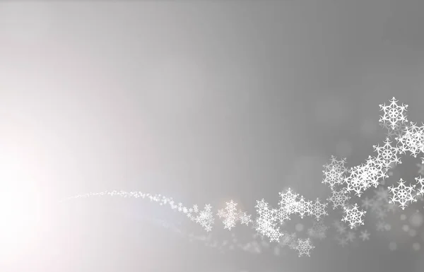 Εικόνα Από Ένα Λευκό Ασημί Και Γκρι Χριστουγεννιάτικη Νιφάδα Χιονιού — Φωτογραφία Αρχείου