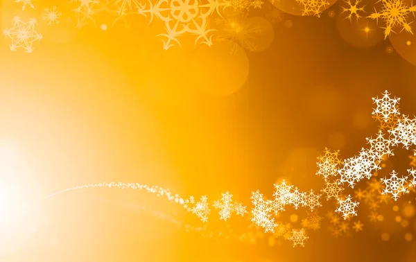 Illustration Orange Gold Yellow White Christmas Snowflake Pattern Textured Abstract — Stock Photo, Image