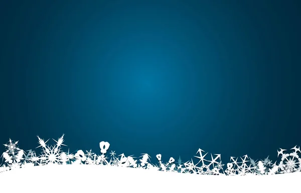 Ilustração Padrão Floco Neve Natal Azul Branco Fundo Abstrato Texturizado — Fotografia de Stock