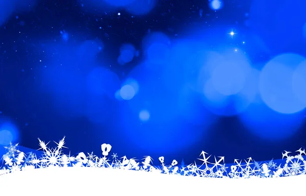 Illustration Blue White Christmas Snowflake Pattern Textured Abstract Background — Stock Photo, Image