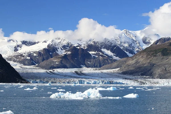 Hielo Témpanos Entorno Del Glaciar Columbia Bahía Columbia Valdez Alaska — Foto de Stock