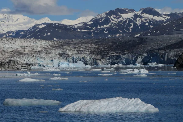 Gelo Icebergs Ambiente Columbia Glacier Columbia Bay Valdez Alaska — Fotografia de Stock