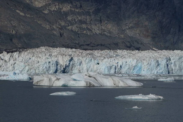 Glace Icebergs Dans Environnement Glacier Columbia Baie Columbia Valdez Alaska — Photo