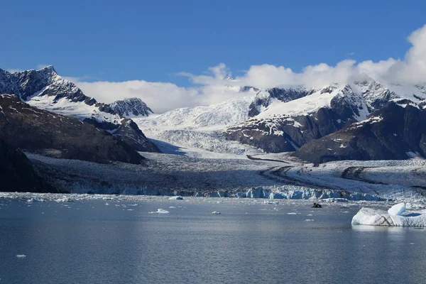 Jég Jéghegyek Columbia Gleccser Columbia Bay Valdez Alaszka Környezetében — Stock Fotó