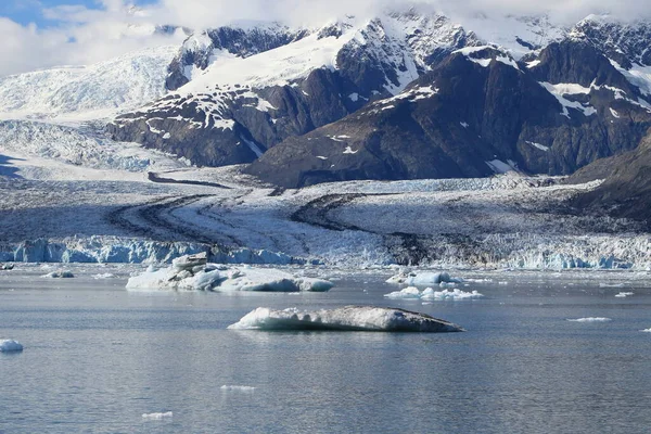 Hielo Témpanos Entorno Del Glaciar Columbia Bahía Columbia Valdez Alaska — Foto de Stock