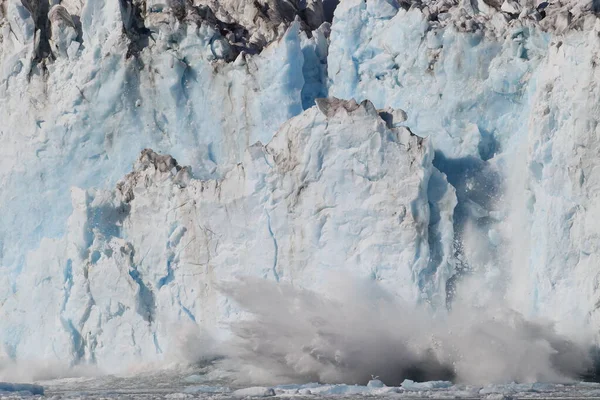 Крига Айсберги Навколишньому Середовищі Колумбійського Льодовика Бухта Колумбія Вальдес Аляска — стокове фото
