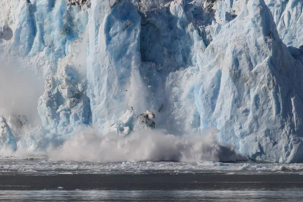 Jég Jéghegyek Columbia Gleccser Columbia Bay Valdez Alaszka Környezetében — Stock Fotó