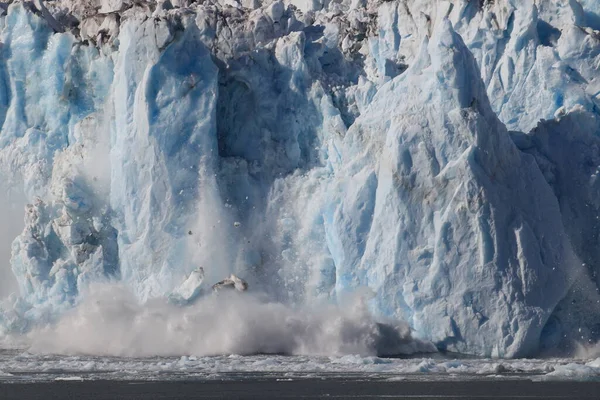 Лед Айсберги Окружающей Среде Колумбийского Ледника Колумбийский Залив Вальдес Аляска — стоковое фото