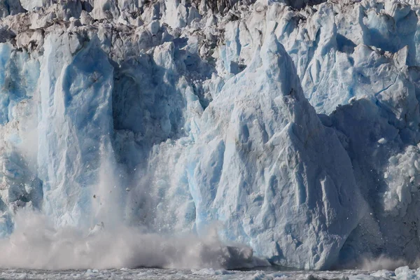 Πάγος Και Παγόβουνα Στο Περιβάλλον Του Columbia Glacier Columbia Bay — Φωτογραφία Αρχείου