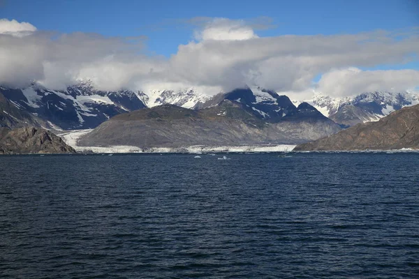 Πάγος Και Παγόβουνα Στο Περιβάλλον Του Columbia Glacier Columbia Bay — Φωτογραφία Αρχείου