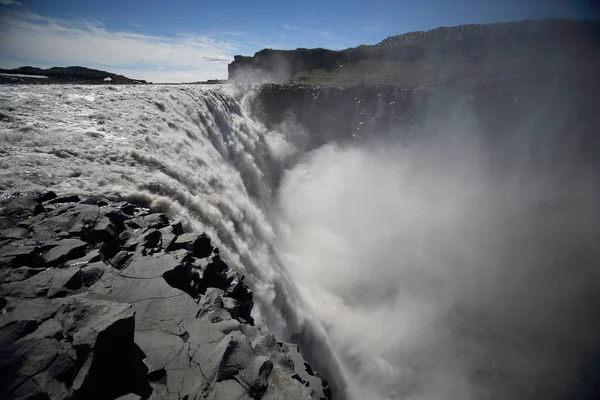 Cachoeira Dettifoss Parque Nacional Vatnajkull Islândia — Fotografia de Stock