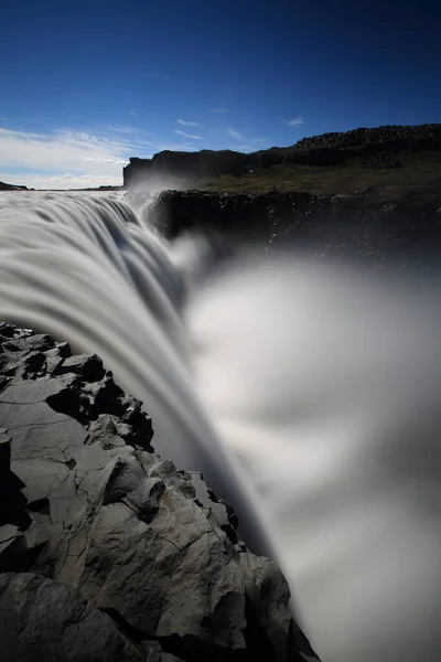 Wodospad Dettifoss Park Narodowy Vatnajkull Islandia — Zdjęcie stockowe