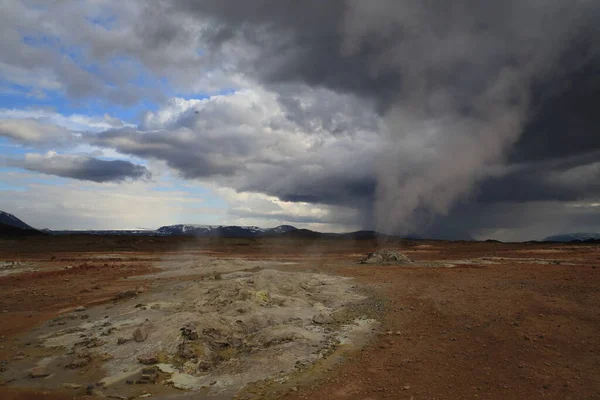 Namafjall Geothermal Area Lake Myvatn Northeast Area Iceland — Stock Photo, Image