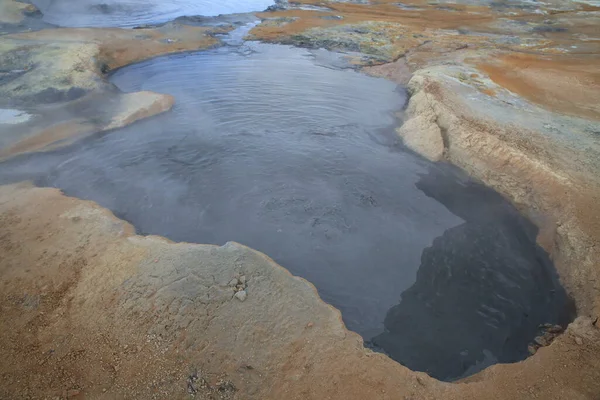 Namafjall Área Geotérmica Perto Lago Myvatn Área Nordeste Islândia — Fotografia de Stock