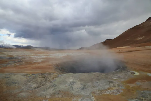 Namafjall Área Geotérmica Cerca Del Lago Myvatn Área Noreste Islandia — Foto de Stock