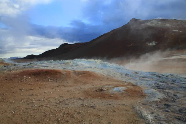 Namafjall Geotermikus Terület Közel Myvatn Tóhoz Északkeleti Terület Izland — Stock Fotó