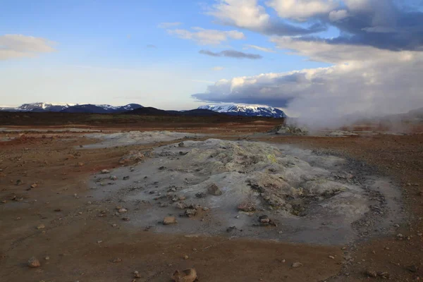 Geothermalgebiet Namafjall Der Nähe Des Myvatn Sees Nordöstliches Gebiet Island — Stockfoto