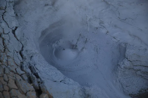 Геотермальна Зона Намафьел Хверир Міватн Ісландія — стокове фото