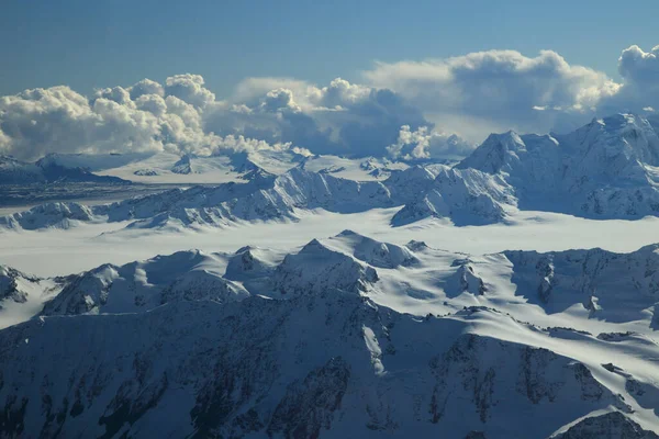 Wrangell Elias Photographié Depuis Avion Alaska — Photo