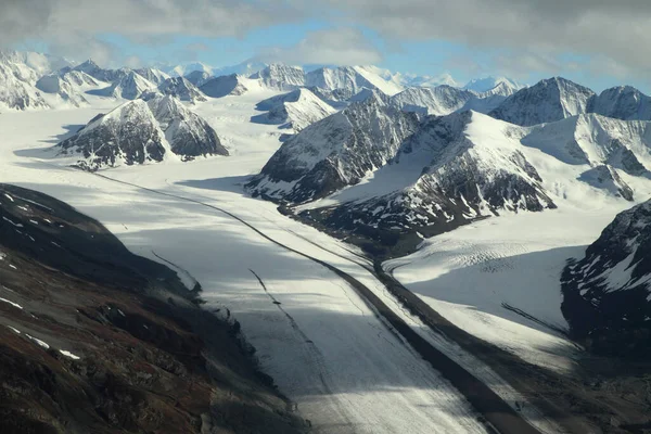 Wrangell Elias Photographié Depuis Avion Alaska — Photo