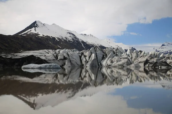 Geleira Lagoa Heinabergsjokull Islândia — Fotografia de Stock