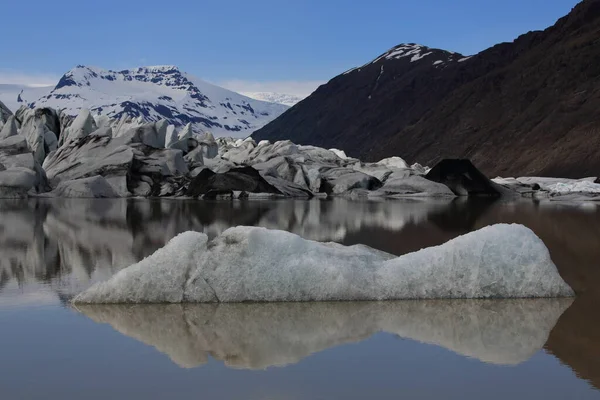 Heinabergsjokulls Glaciär Och Lagun Island — Stockfoto