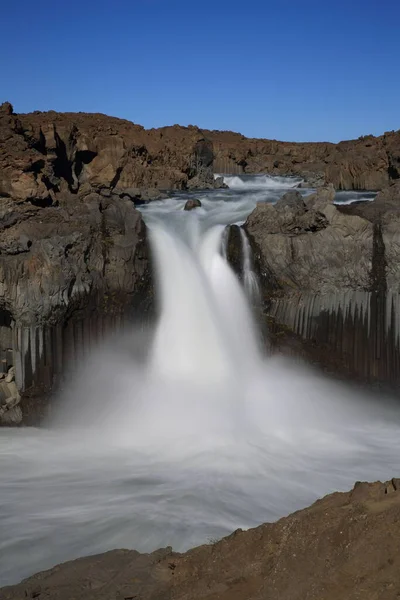 Aldeyjarfoss Ett Vattenfall Floden Skjalfandafljot Norra Island — Stockfoto