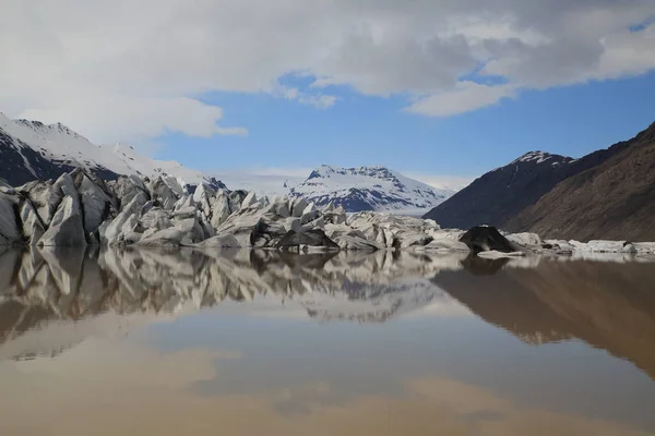 冰岛的Heinabergsjokull冰川和环礁湖 — 图库照片