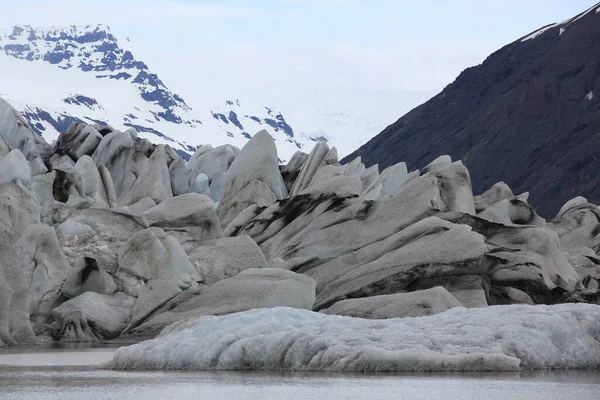 Heinabergsjokull Gletscher Und Lagune Island — Stockfoto