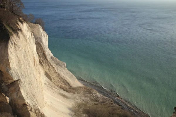 デンマークの東海岸にある高い石灰岩の崖であるMoens Klint — ストック写真