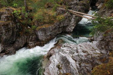 Little Qualicum Provincial Park, Parksville, Qualicum, British Columbia, Vancouver Island, Canada, Waterfall clipart