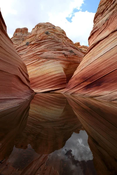 Kőképződmények Észak Coyote Buttes Ban Vermilion Sziklák Nemzeti Emlékmű Része — Stock Fotó