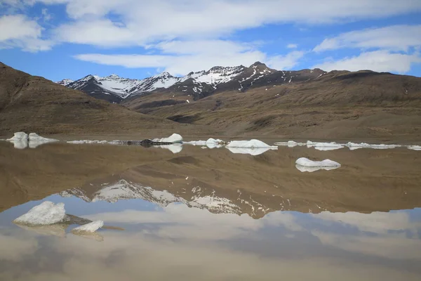 Heinabergsjokull Ledovec Laguna Islandu — Stock fotografie