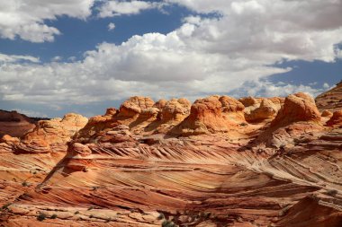 Rock formations in the North Coyote Buttes, part of the Vermilion Cliffs National Monument. This area is also known as The Wave,USA clipart