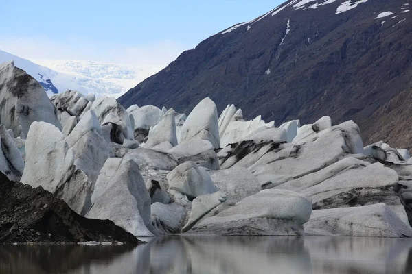 冰岛的Heinabergsjokull冰川和环礁湖 — 图库照片
