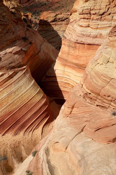 Formacje Skalne North Coyote Buttes Część Vermilion Cliffs National Monument — Zdjęcie stockowe